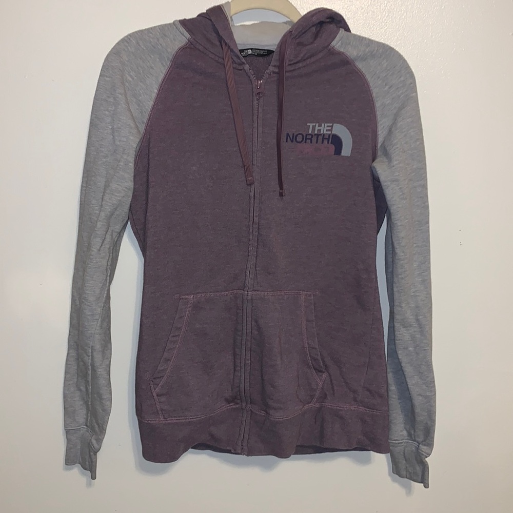 The North Face hooded zip up jacket